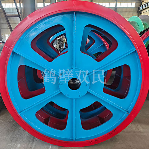 鶴壁市雙民礦山機(jī)械有限公司雙槽天輪發(fā)貨現(xiàn)場！